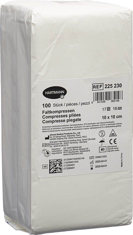 Compressione pieghevole FIV T17 10x10cm 16 pieghe 100 pezzi