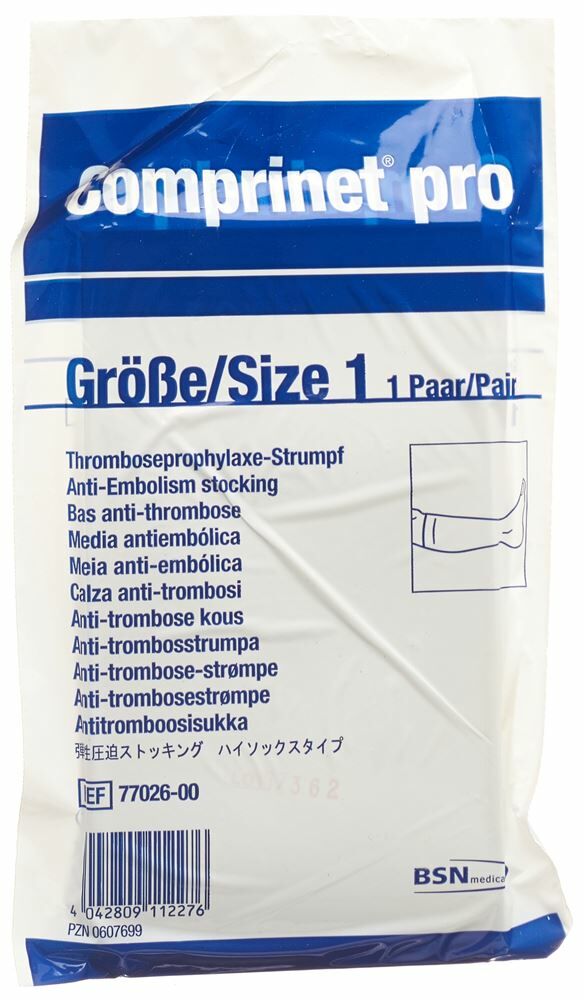 COMPRINET PRO Thrombo A-D Gr2 30-38cm bianco 1 paio