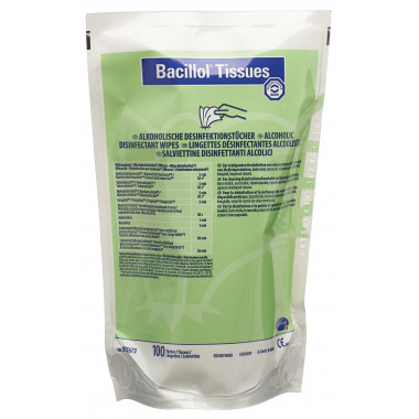 Ricarica per la disinfezione delle superfici Bacillol Tissues 100 pezzi