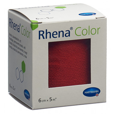 Bende elastiche Rhena Colour 6cmx5m rosso