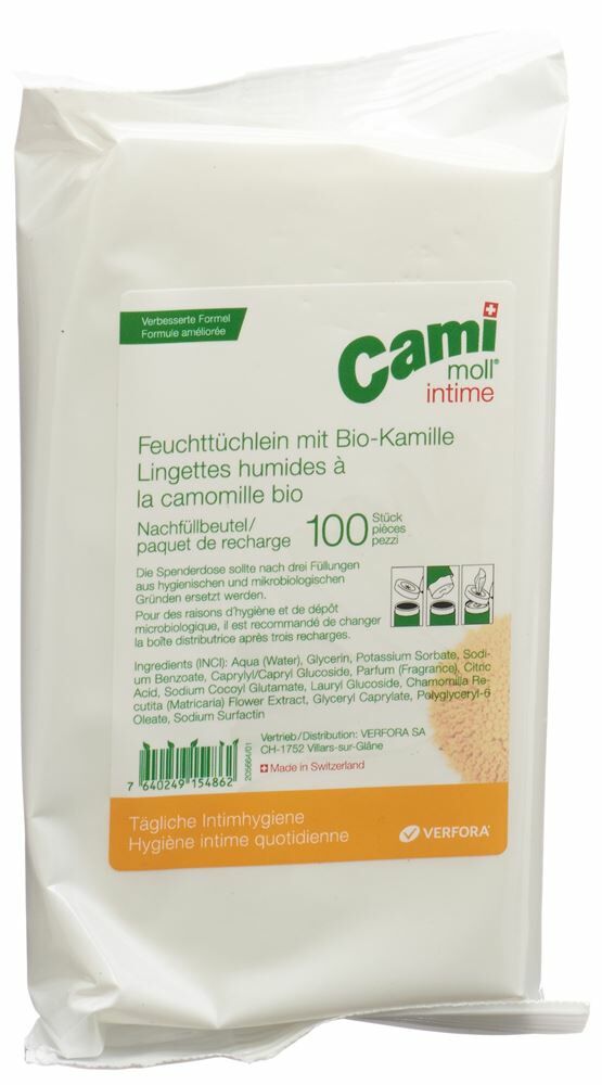 cami moll salviette intime umidificate ricarica nuova formula 100 pezzi
