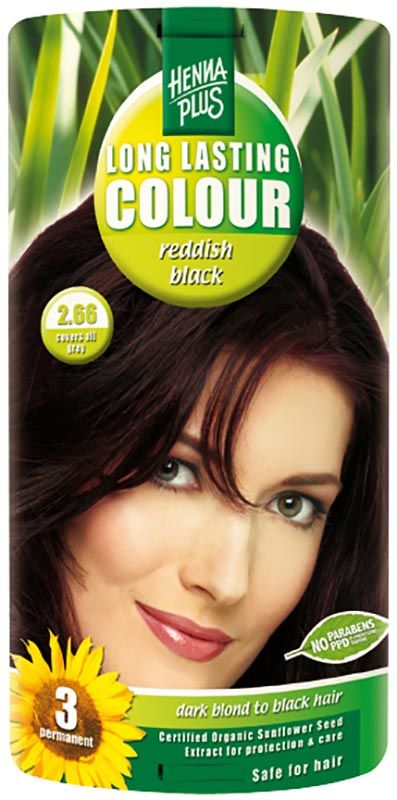 HENNA PLUS Colore a lunga durata 2.66 nero rossastro