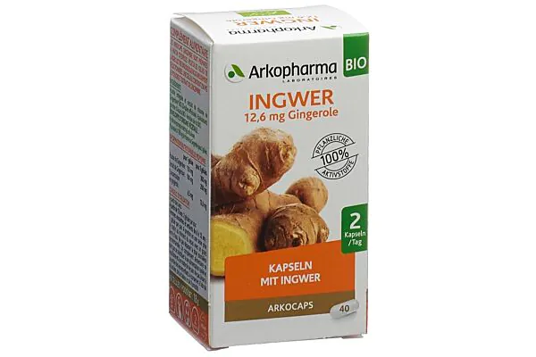 Arkocaps Capsule di zenzero biologico 40 Capsule