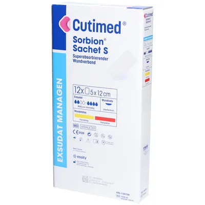 Cutimed Sorbion Bustina S 12 x 5 cm 25 pezzi