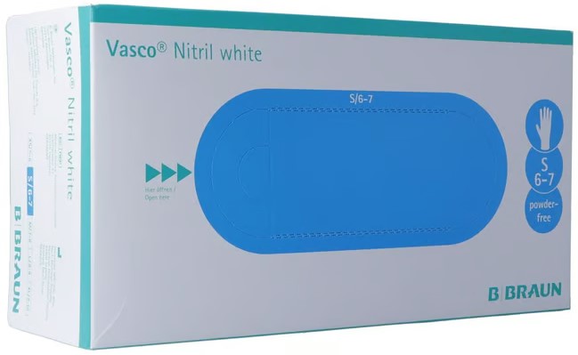 Guanti Vasco in nitrile S bianco 150 pezzi