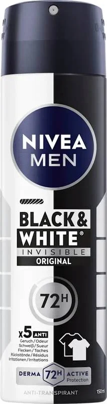 Nivea MEN Deo Inv Bla&Whi Spray Originale 150 ml
