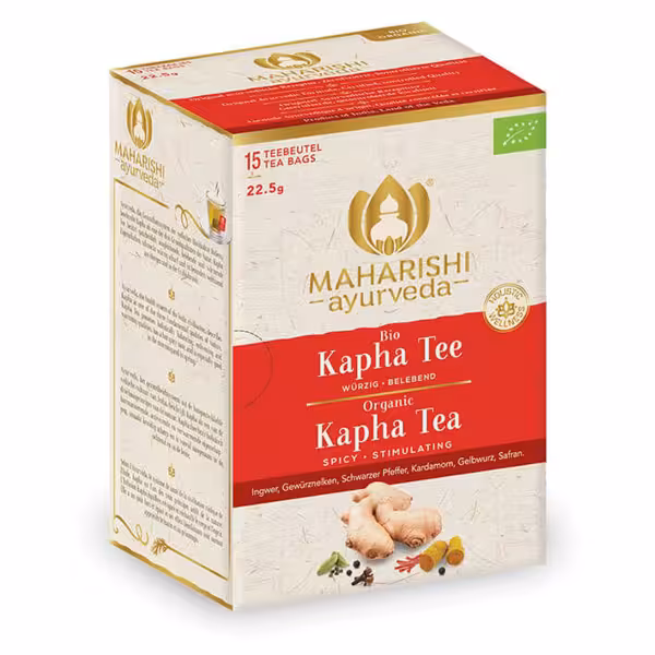 MAHARISHI Tè speziato Kapha ayurvedico, 15 bustine da 1,5 g ciascuna