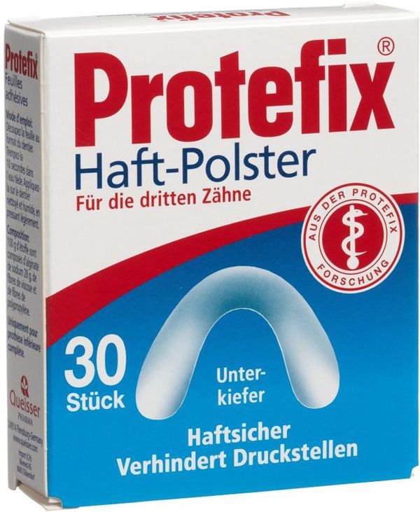 Protefix cuscinetto adesivo mascella inferiore 30 pezzi