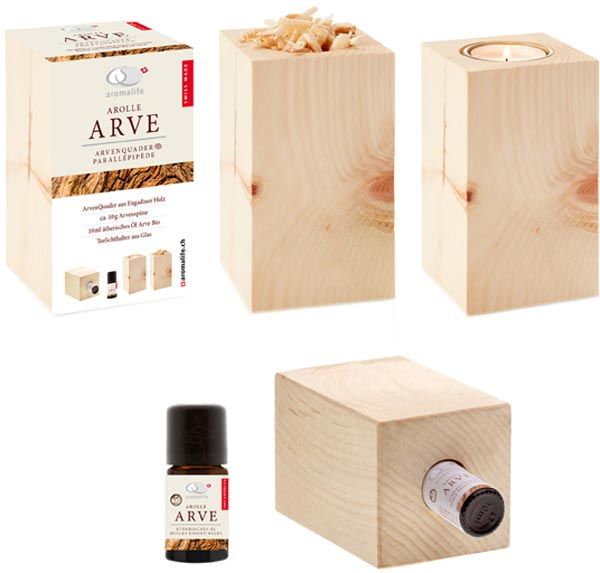 AROMALIFE ARVE Olio essenziale biologico di pino cembro 10ml