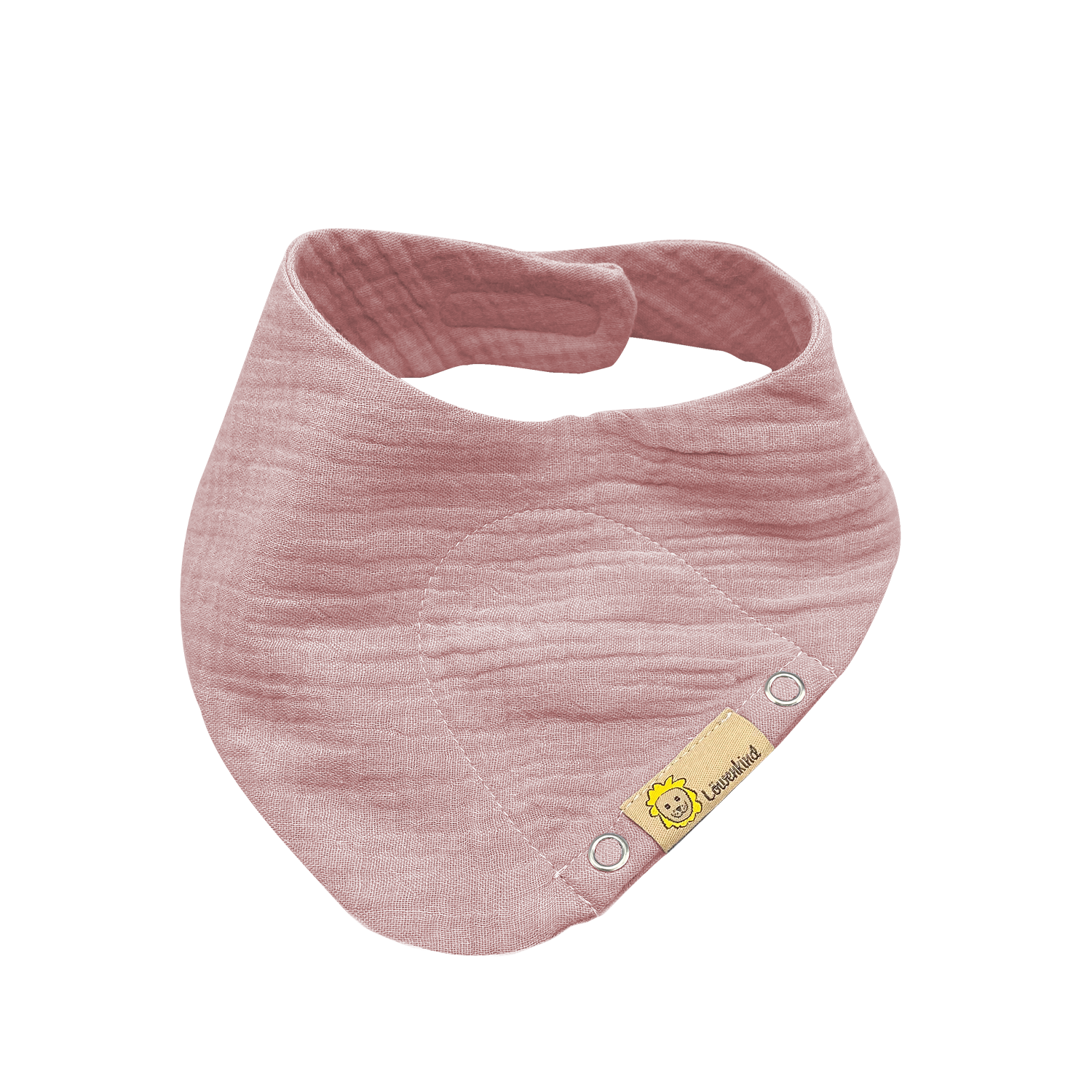 Sciarpa di mussola Löwenkind "Mini" rosa scuro