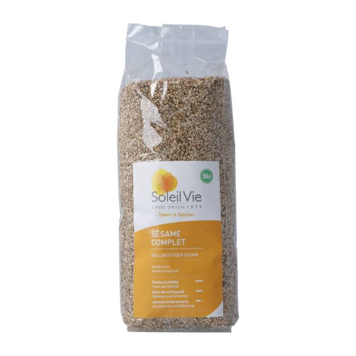 Soleil Vie Semi di sesamo integrali biologici 500g