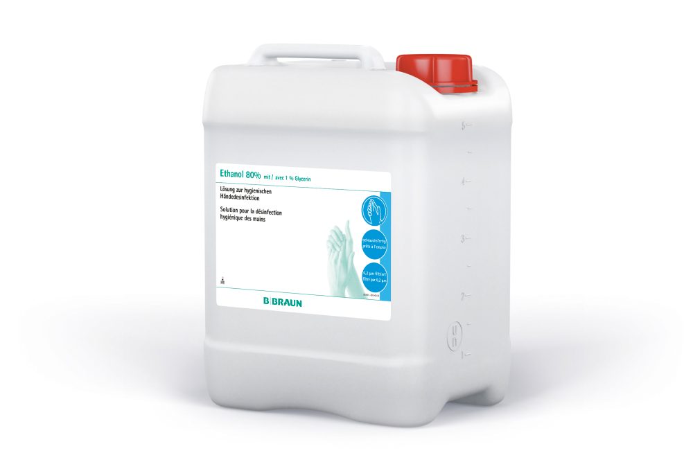 B. BRAUN Etanolo 80% Glicerina 1% bombola 5lt