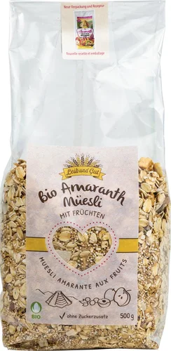 LEIBUNDGUT Muesli con semi di amaranto biologico 500 g