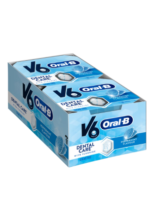 V6 gomma da masticare menta piperita 12 x 10 pezzi
