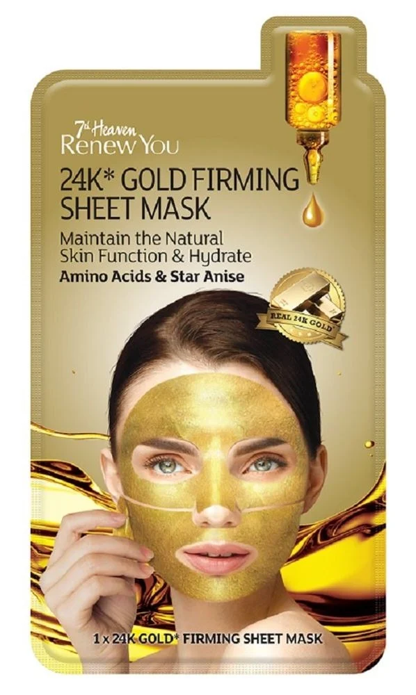 7TH HEAVEN Sheet Mask Renew You Oro 24k Firmin