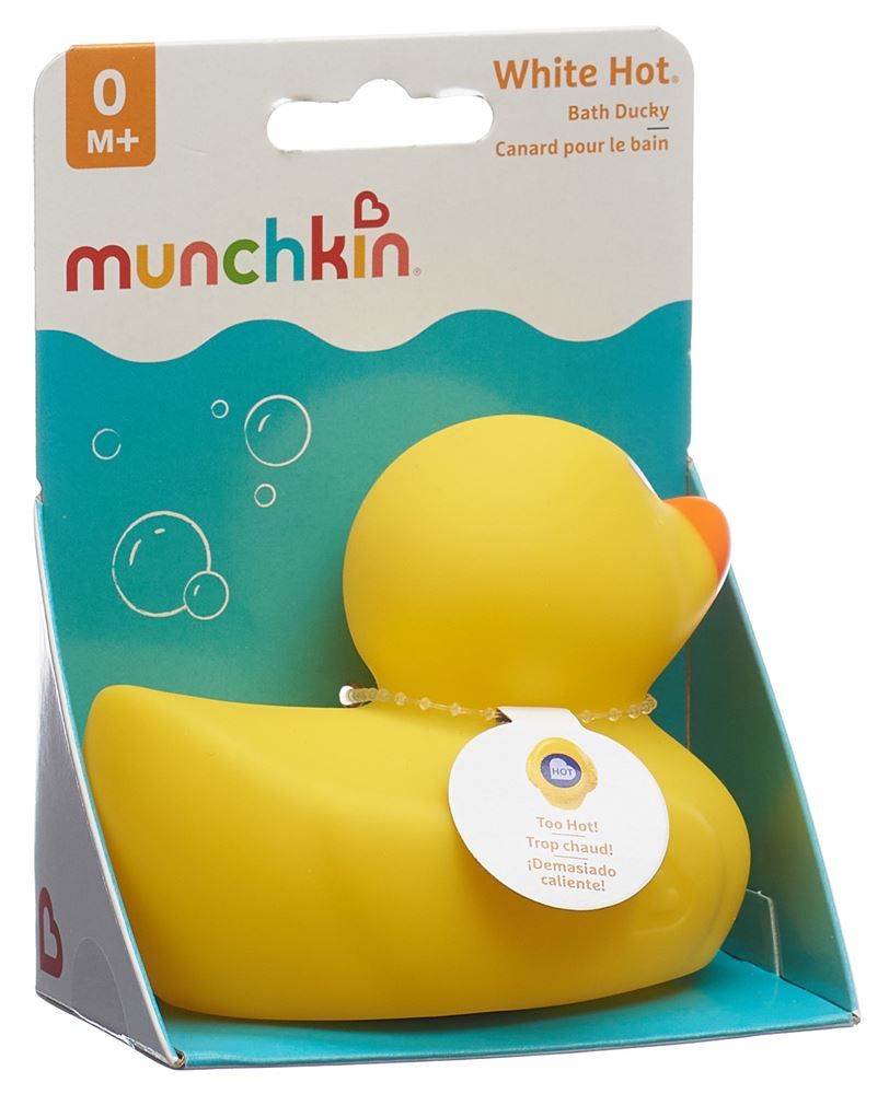 MUNCHKIN Anatra da bagno calda bianca con indicatore di calore