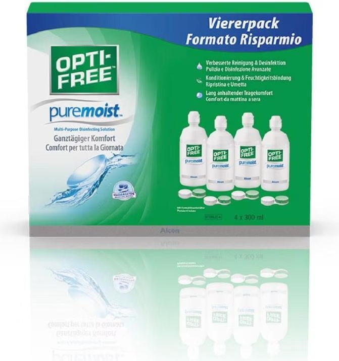 OPTI-FREE® PureMoist soluzione 4 x 300 ml