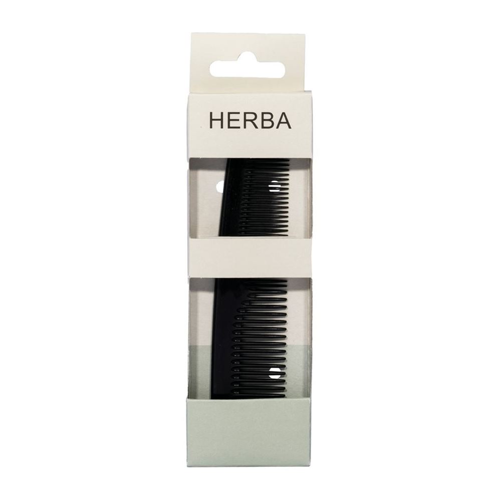 Pettine tascabile HERBA H'gummi segato a mano