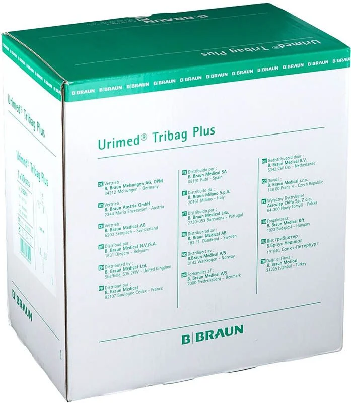 Urimed Tribag Plus 500ml 2cm st valvola di scarico 10 pezzi