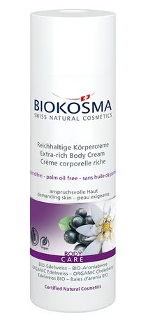 BIOKOSMA Crema corpo Stella alpina Aroniab BIO 200ml