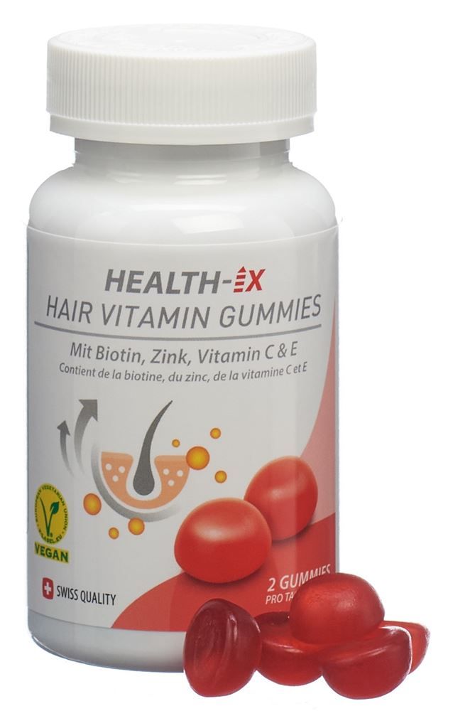 HEALTH-IX Gomme vitaminiche per capelli vegan Ds 48 pezzi