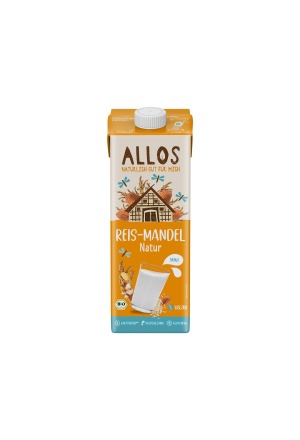 ALLOS Bevanda al riso e alla mandorla Tetra 1lt