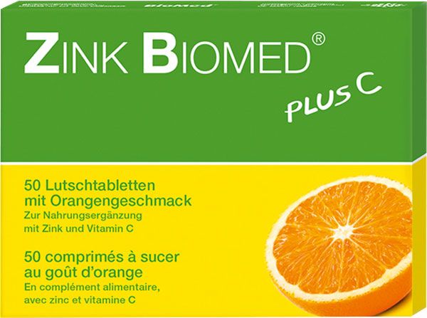 Zinco Biomed plus C pastiglie arancione 50 pezzi