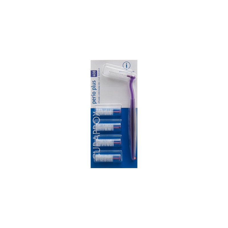 Curaprox CPS 408 perio plus 5 spazzolini interdentali + supporto