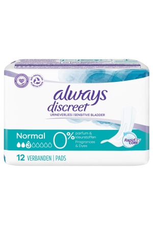 ALWAYS Discreet Incontinenza Normale 0% Btl 12 pezzi