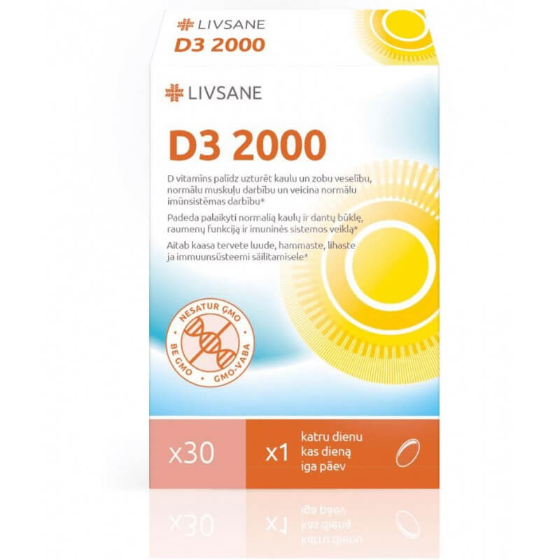 Livsane Vitamina D3 2000 Capsule Softgel 30 Capsule