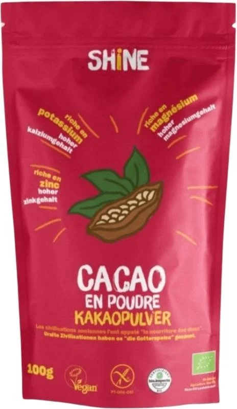 SHINE Cacao crudo in polvere BIO Btl 100g