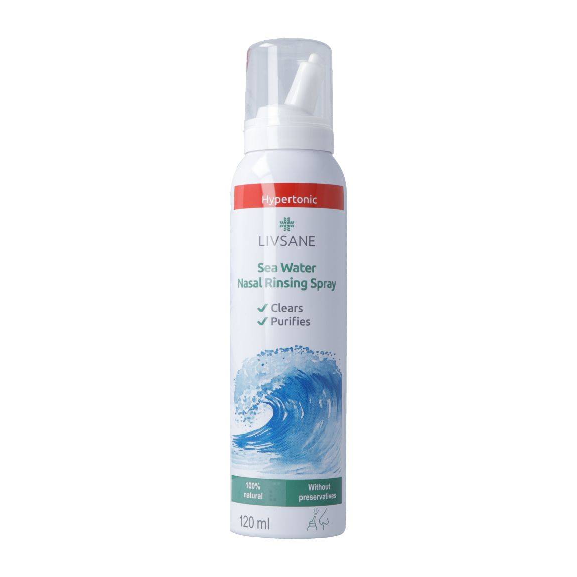 Livsane risciacquo nasale ipertonico con acqua di mare 120ml