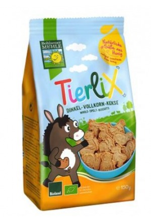 BOHLSENER MÜHLE biscotti integrali di farro Tierlix 125g