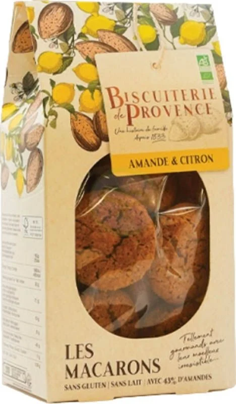 BISCUITERIE Amaretti alla mandorla e limone gf Biologico 130g