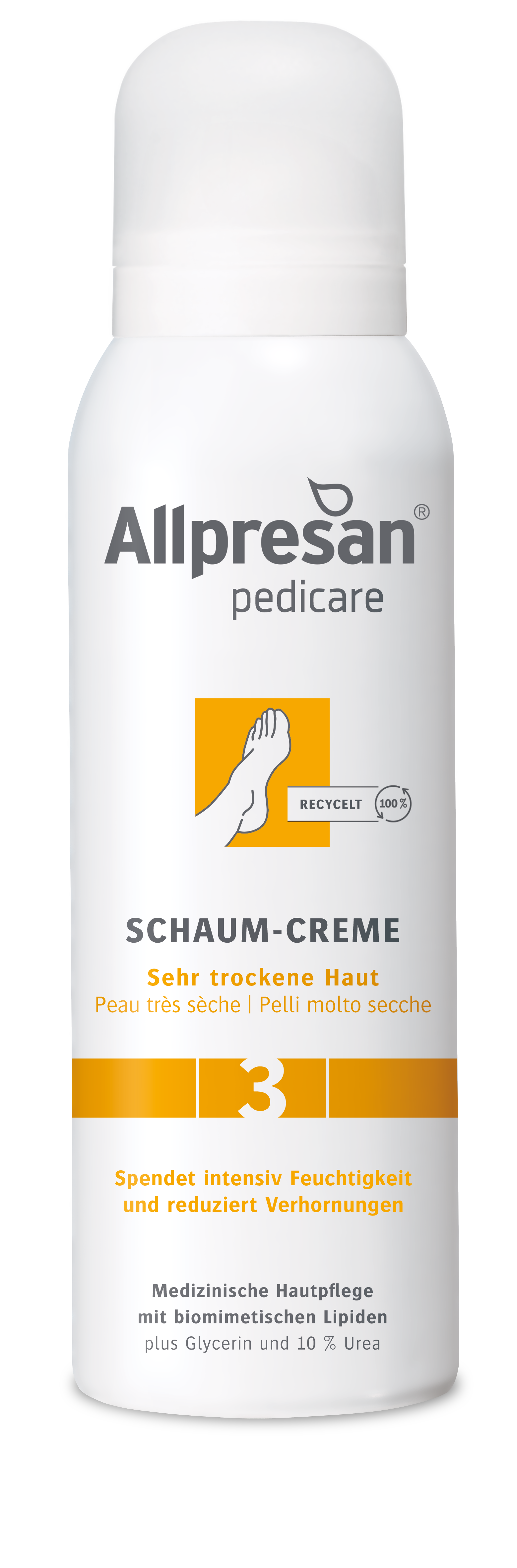 ALLPRESAN pedicare 3 piedi schiuma pelle molto secca 125ml