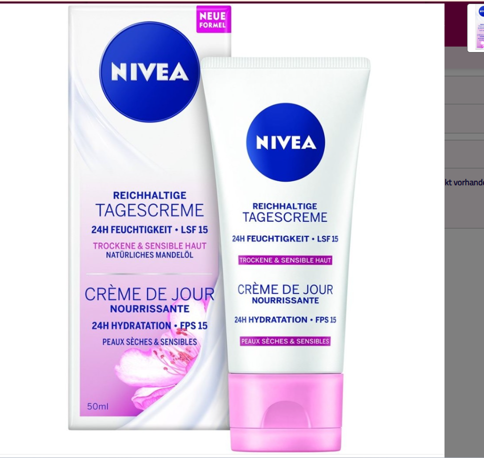 Nivea Reichhaltige Tagescreme Trockene Haut 50ml