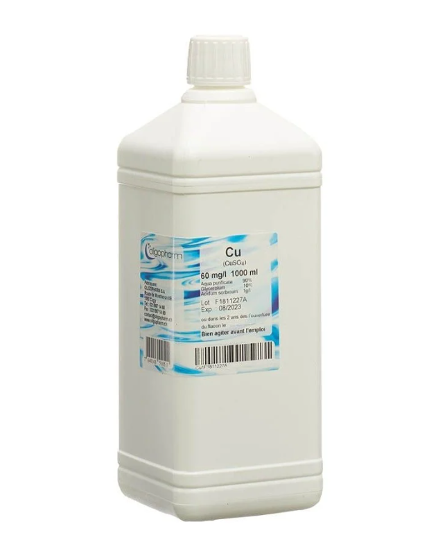 OLIGOPHARM Solvente per rame 60 mg/l 1000ml