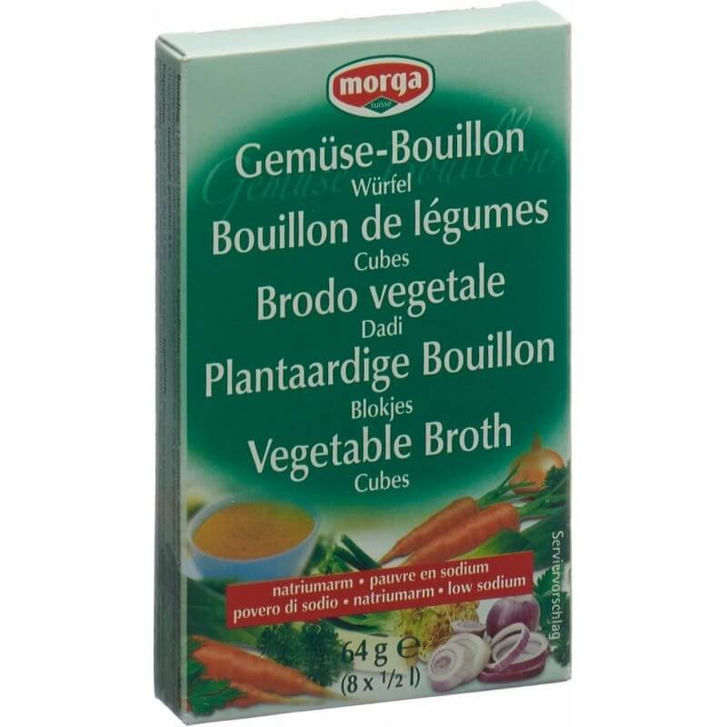 Brodo vegetale Morga a basso contenuto di sodio 8 pezzi