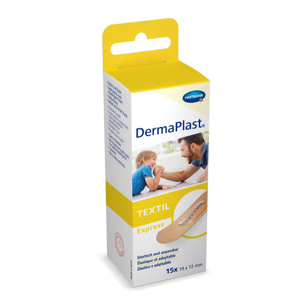 Dermaplast Textil Express Strips 19x72mm 15 Stück