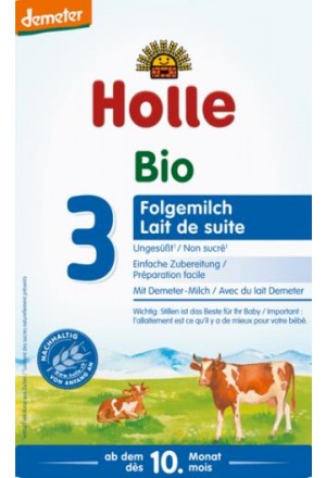 Holle latte di proseguimento biologico 3 cartoni 600g