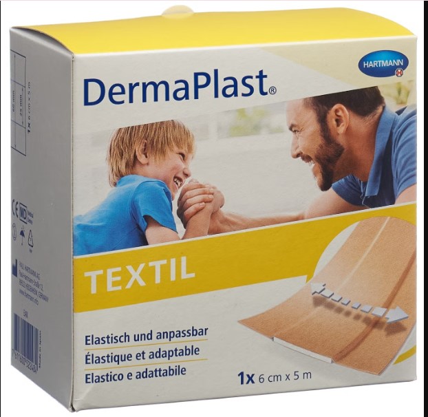 DermaPlast® medicazione rapida tessile 6cmx5m beige