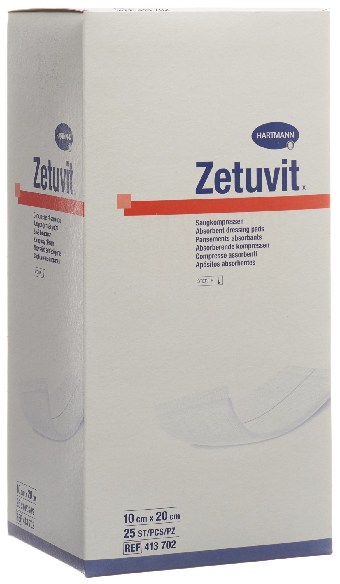Zetuvit benda assorbente 10x20cm sterile 25 pezzi