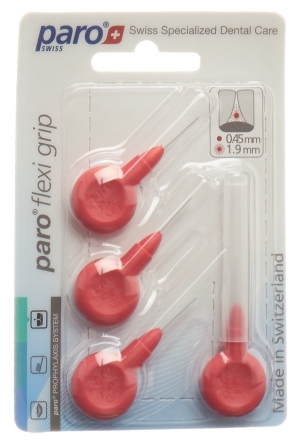 PARO Flexi Grip 1,9 mm xxx-fine rosso cilindrico 4 pezzi