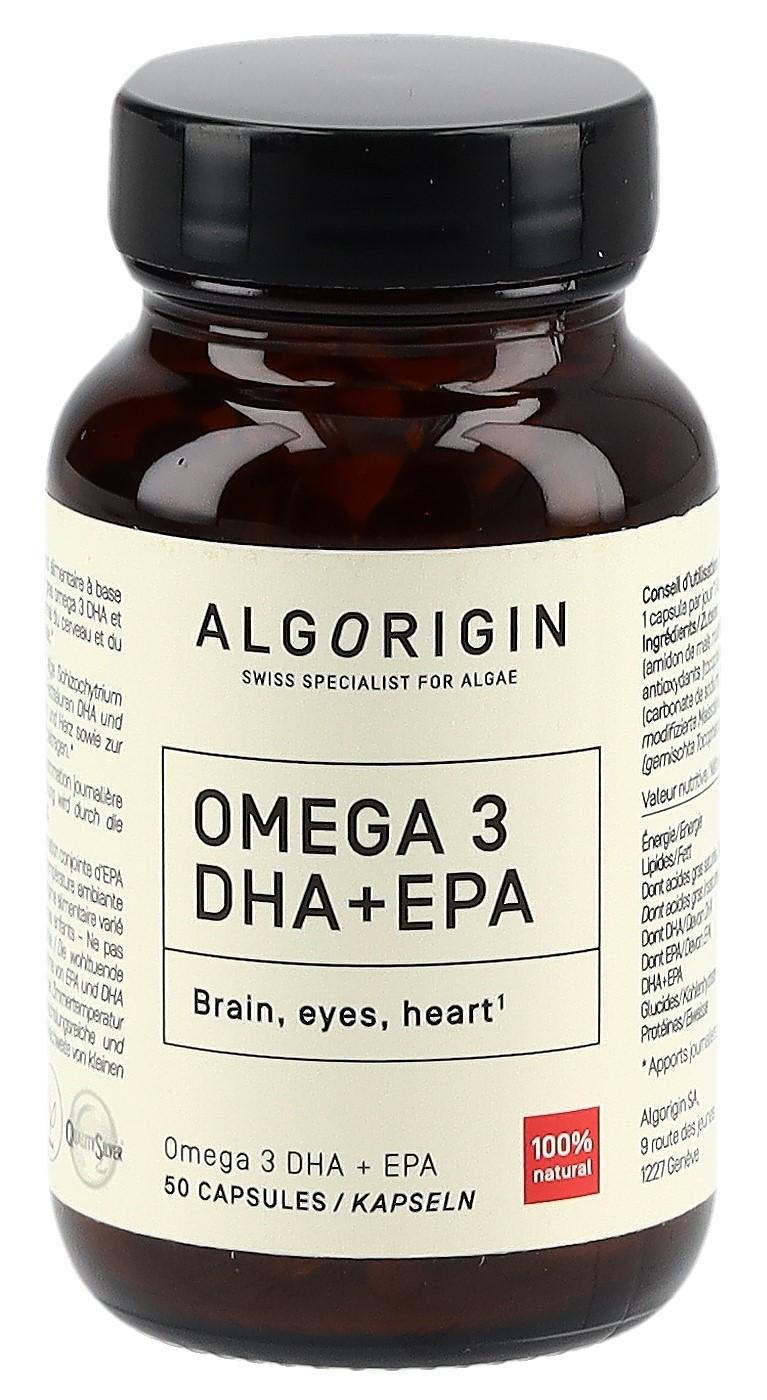 ALGORIGIN Omega 3 DHA EPA Capsule Glasfl 90