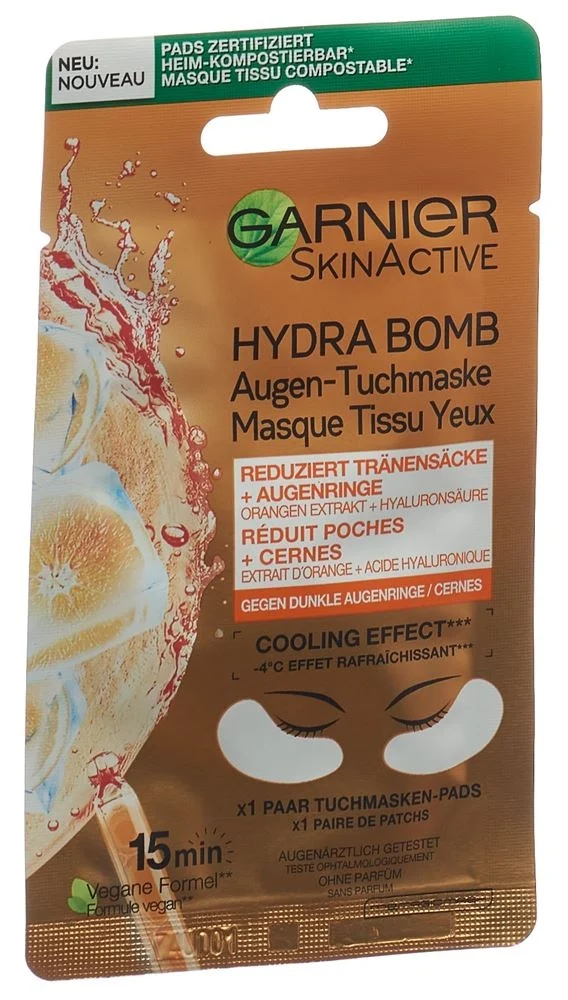 Garnier Maschera per gli occhi all'arancia con ialurone 6 g