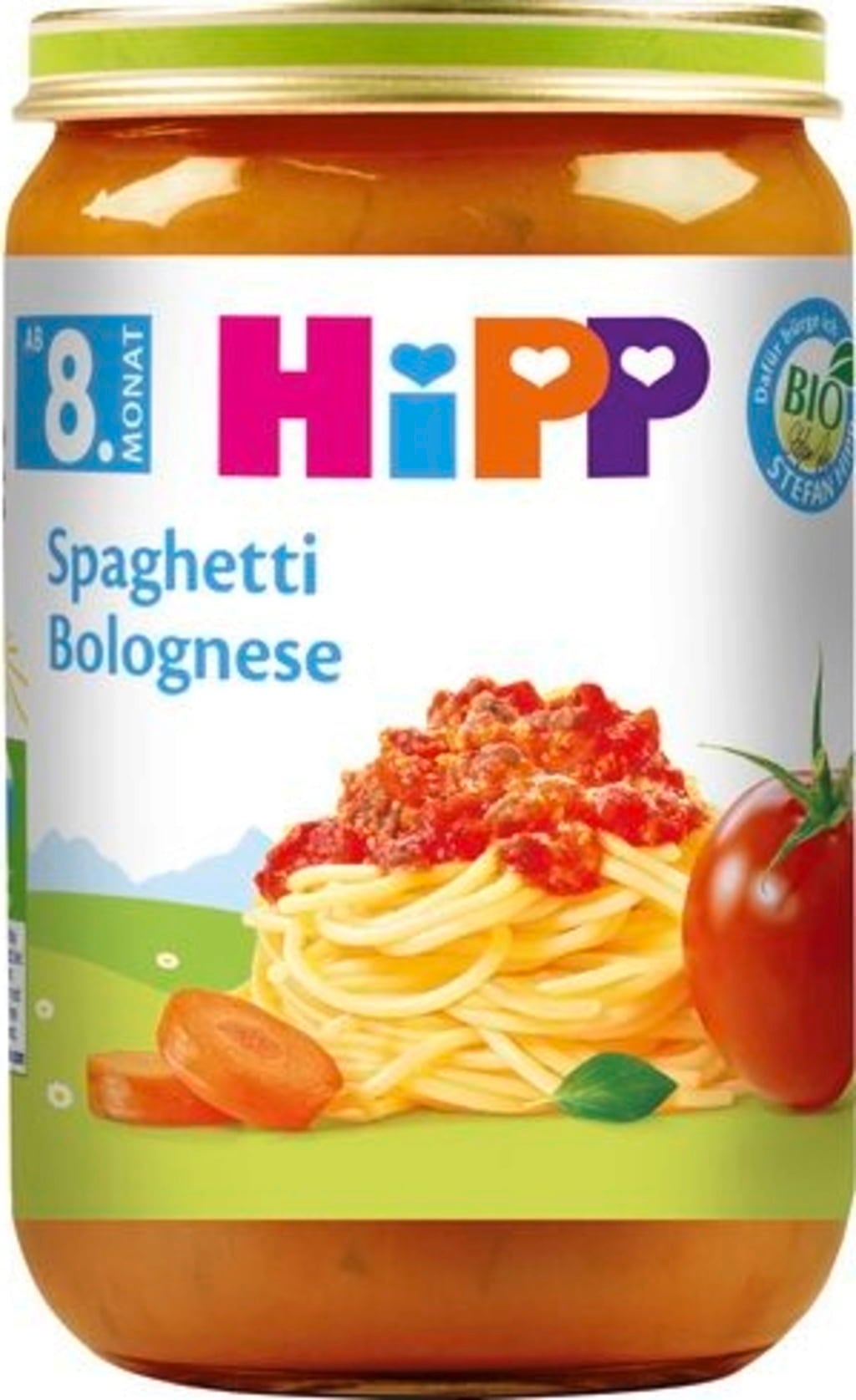 HIPP Barattolo di spaghetti bolognesi biologici 220g