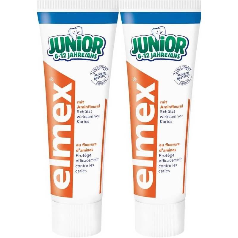 elmex JUNIOR Dentifricio Duo 2 x 75ml