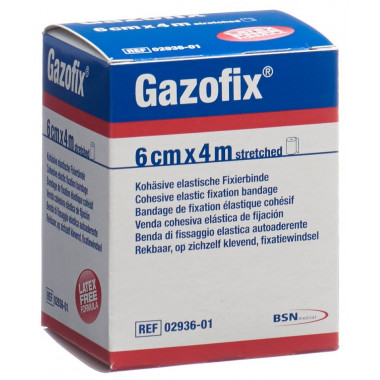 Gazofix benda coesiva di fissaggio 6cmx4m color pelle senza lattice