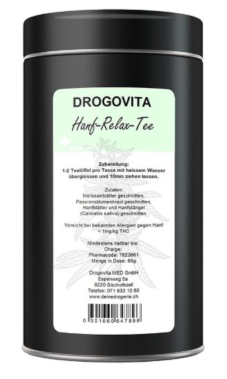 Drogovita Canapa Relax Bustina di tè 65g