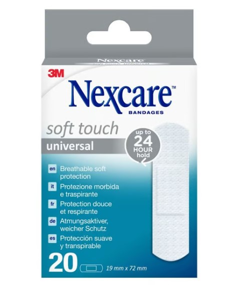 3M NEXCARE Soft Touch cerotti univer 19x72mm 20 pezzi